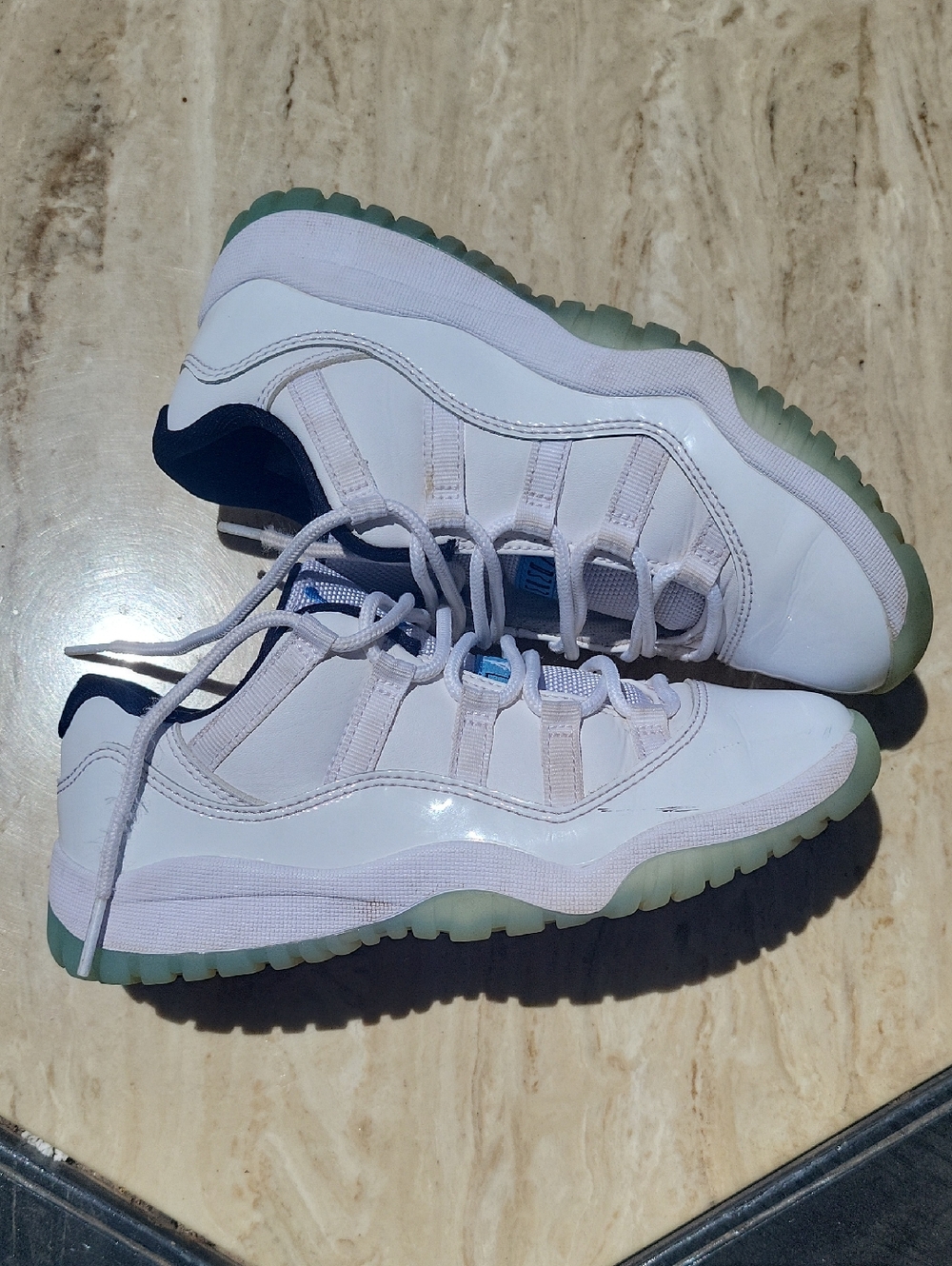 White Retro Basketball Sneakers